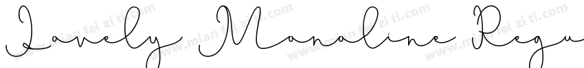 Lovely Monoline Regu字体转换